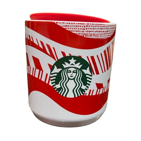 Starbucks Other - Starbucks Holiday Ceramic Candy Stripe Mug w/lid
